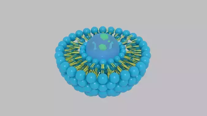 Liposome ball 3D model