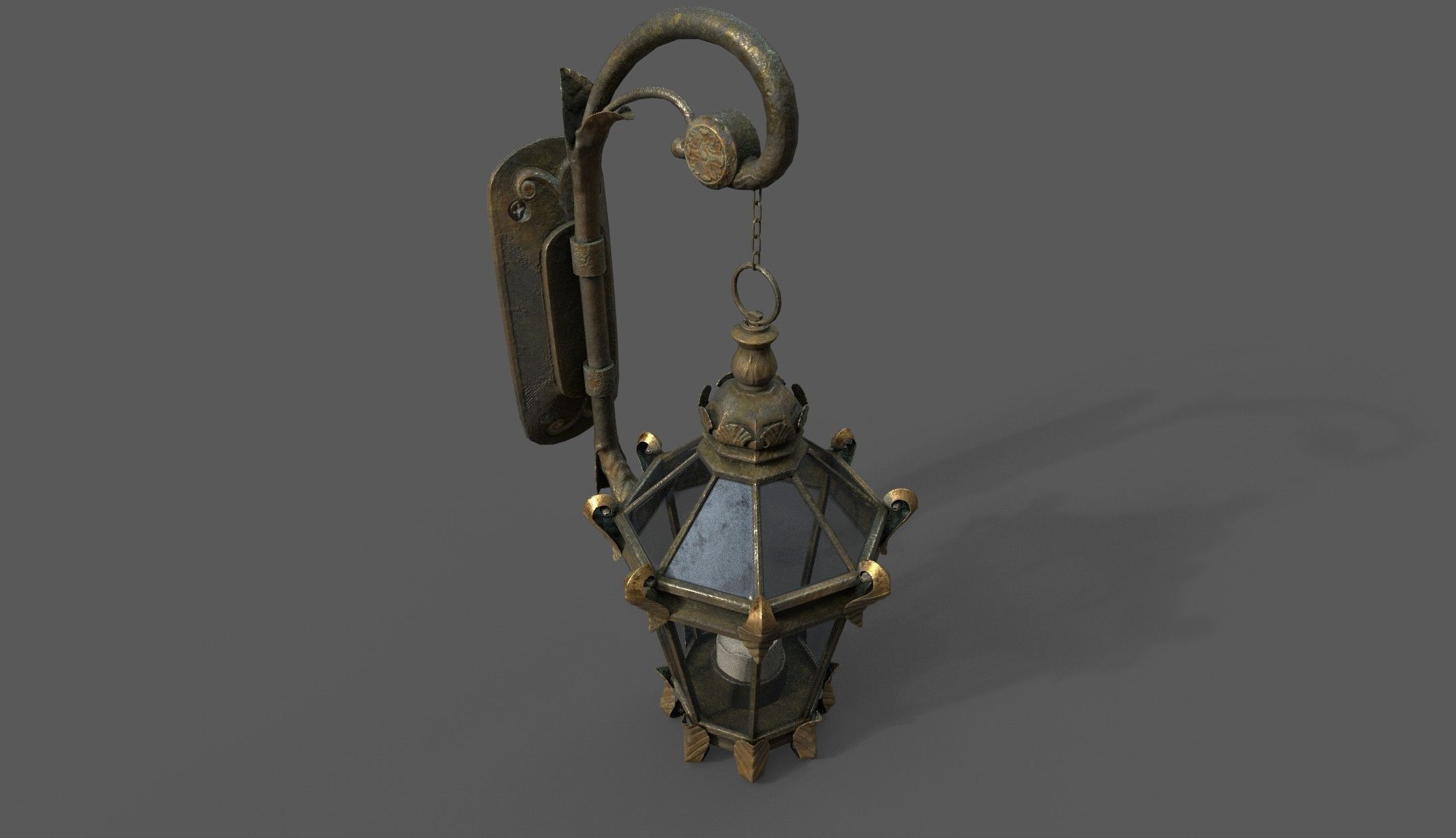 Lantern Bloodborne - Victorian style Low-poly 3D model_7
