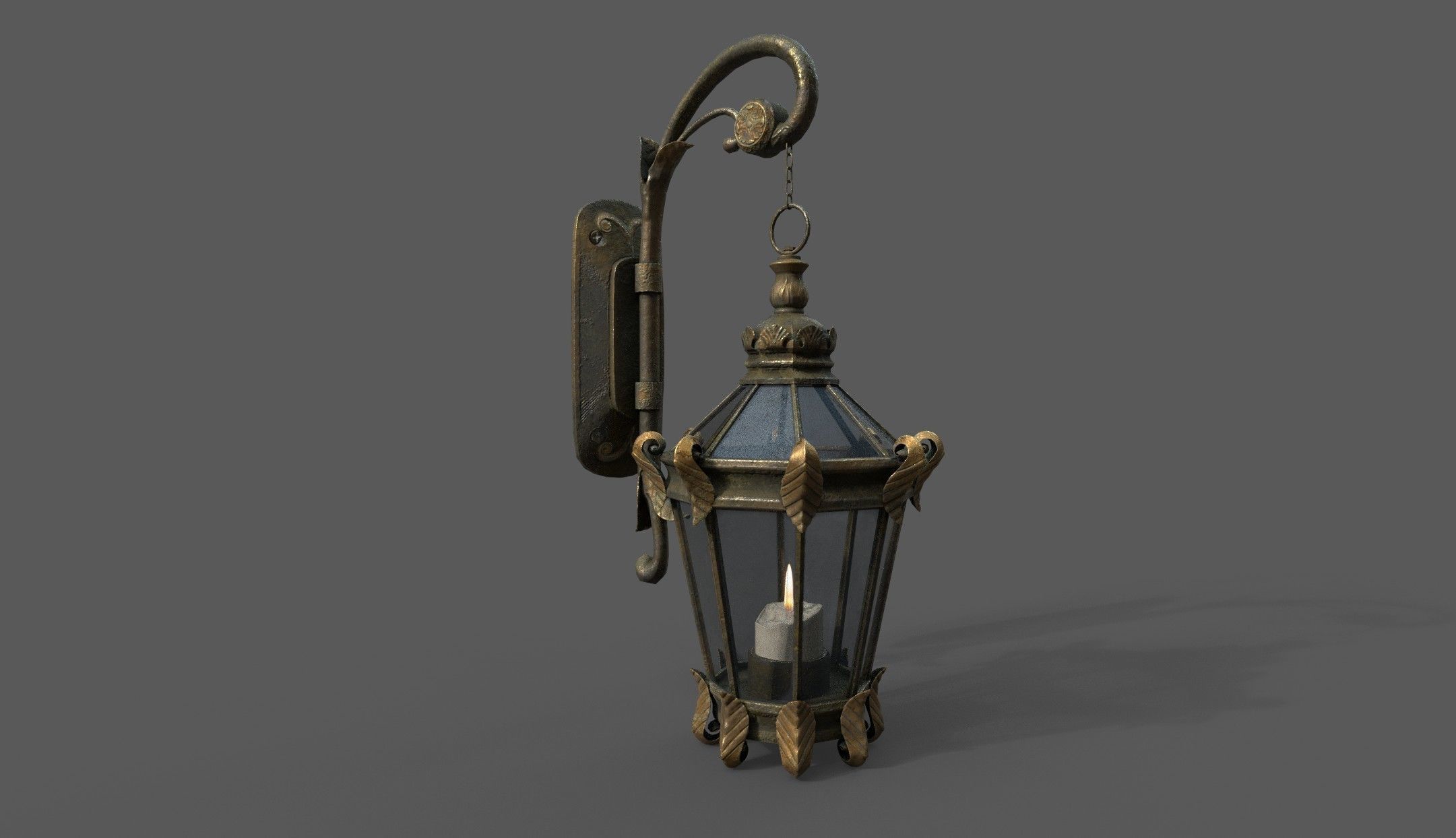 Lantern Bloodborne - Victorian style Low-poly 3D model_4