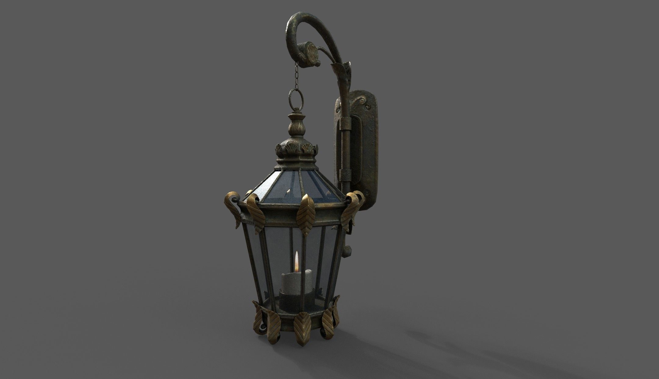 Lantern Bloodborne - Victorian style Low-poly 3D model_5