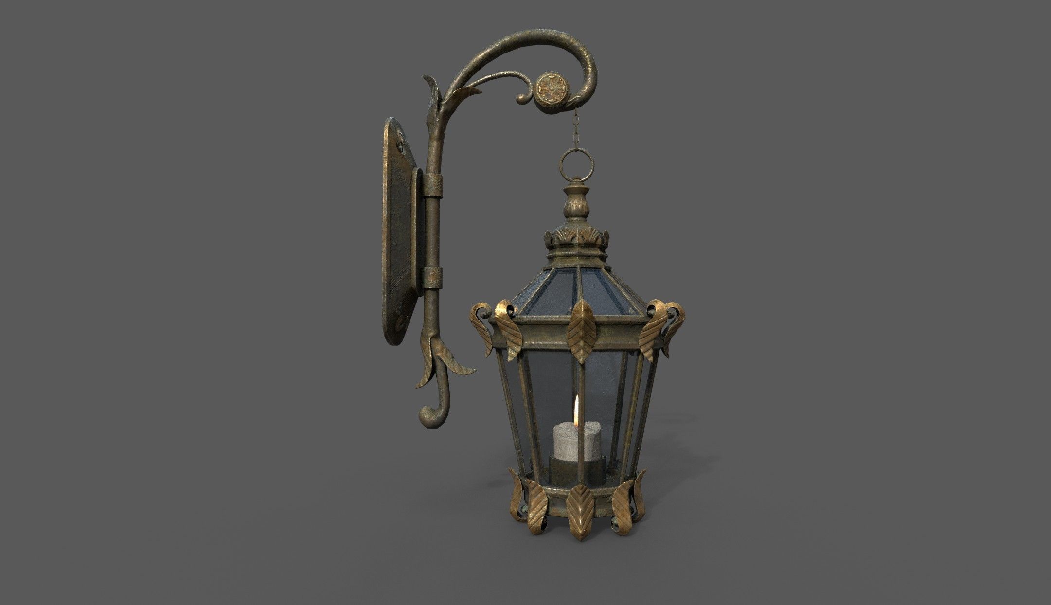 Lantern Bloodborne - Victorian style Low-poly 3D model_6