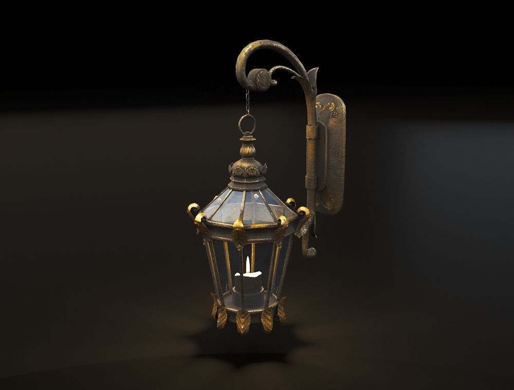 Lantern Bloodborne - Victorian style Low-poly 3D model_2