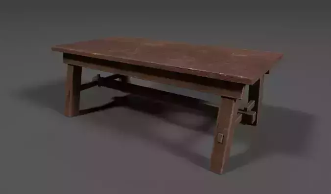 Wood table for work
