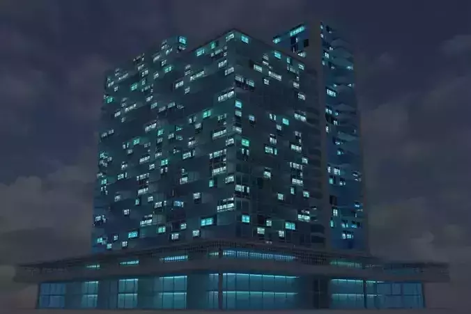 Building 8 tall 3D model