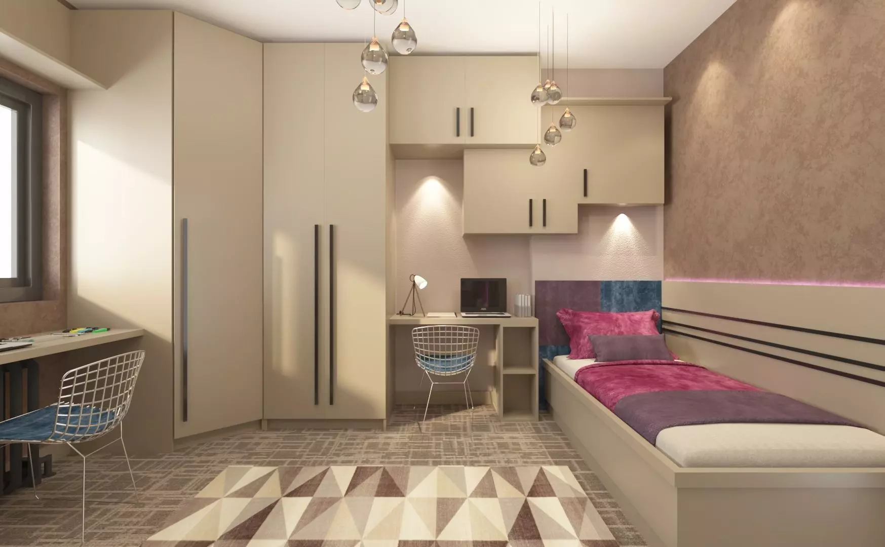 Child Room two person 3D model_0