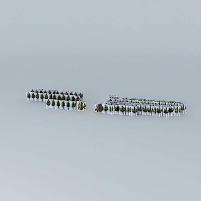 Monument next to the woods 3D model_2