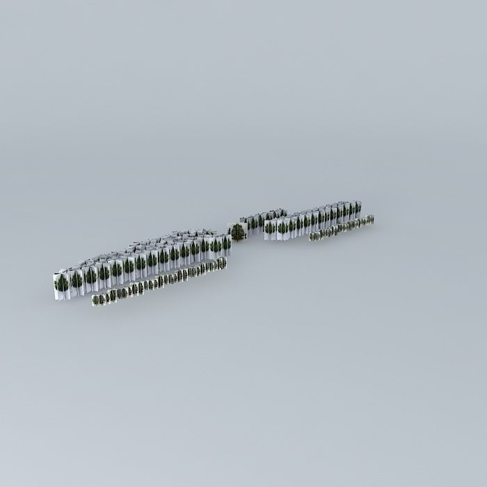 Monument next to the woods 3D model_1