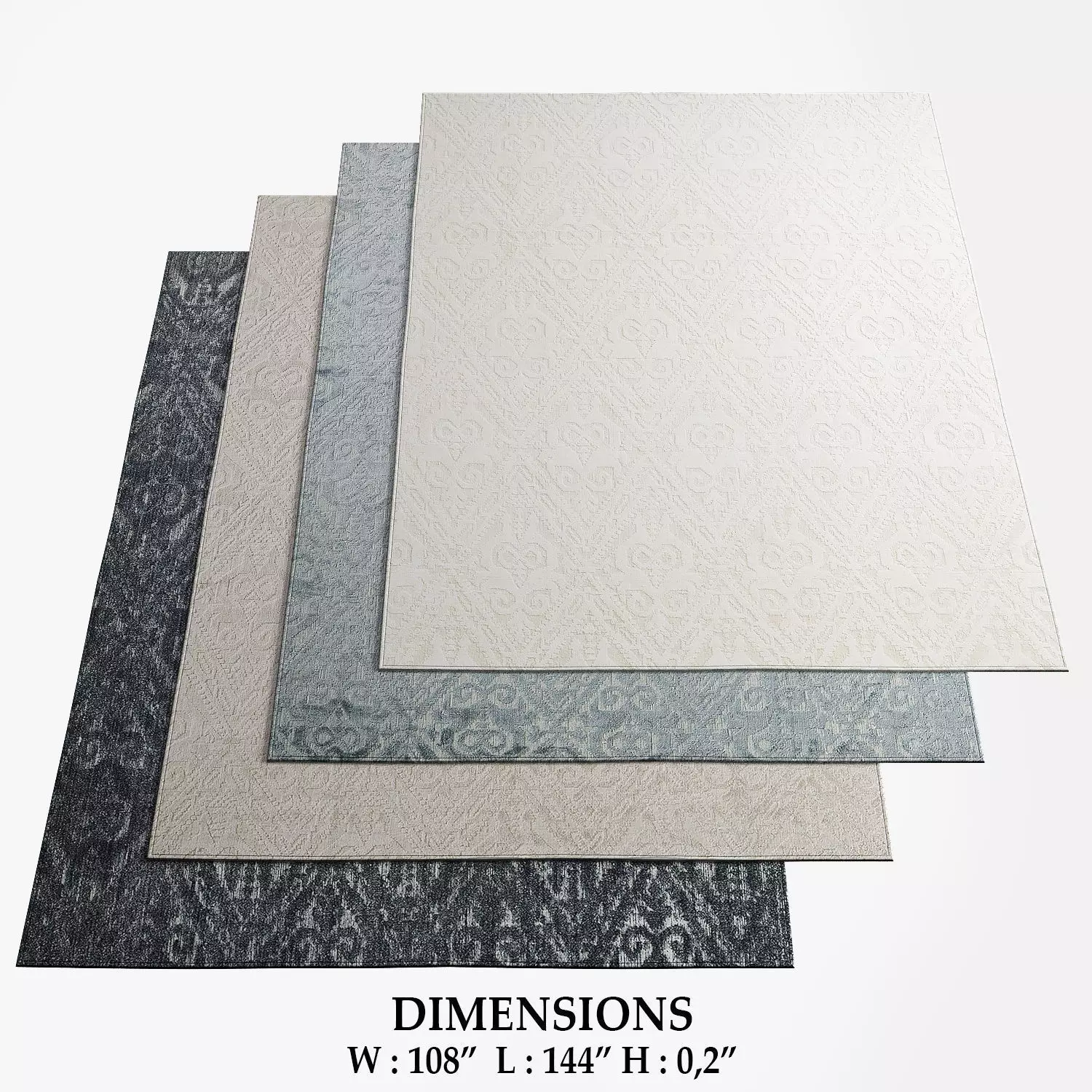 Restoration Hardware Rugs 131 3D model_0