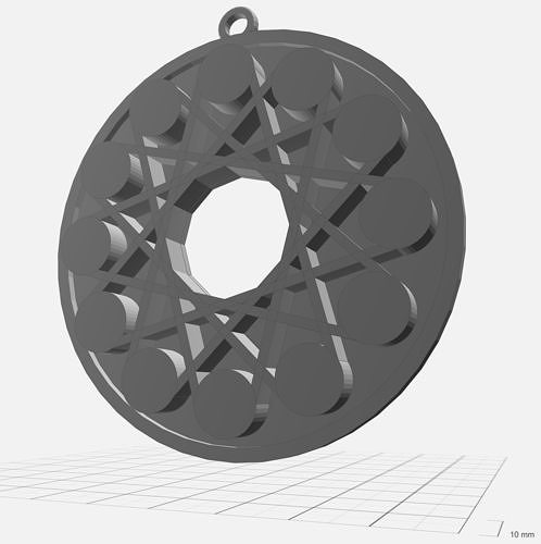 Pendant - Circle of Fifths - Ornament Necklace Unique 3D print model