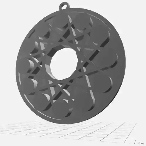 Pendant - Circle of Fifths - Ornament Necklace Unique 3D print model