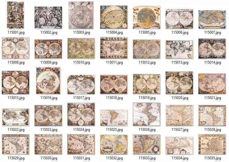 Antique world Maps pack Texture_0