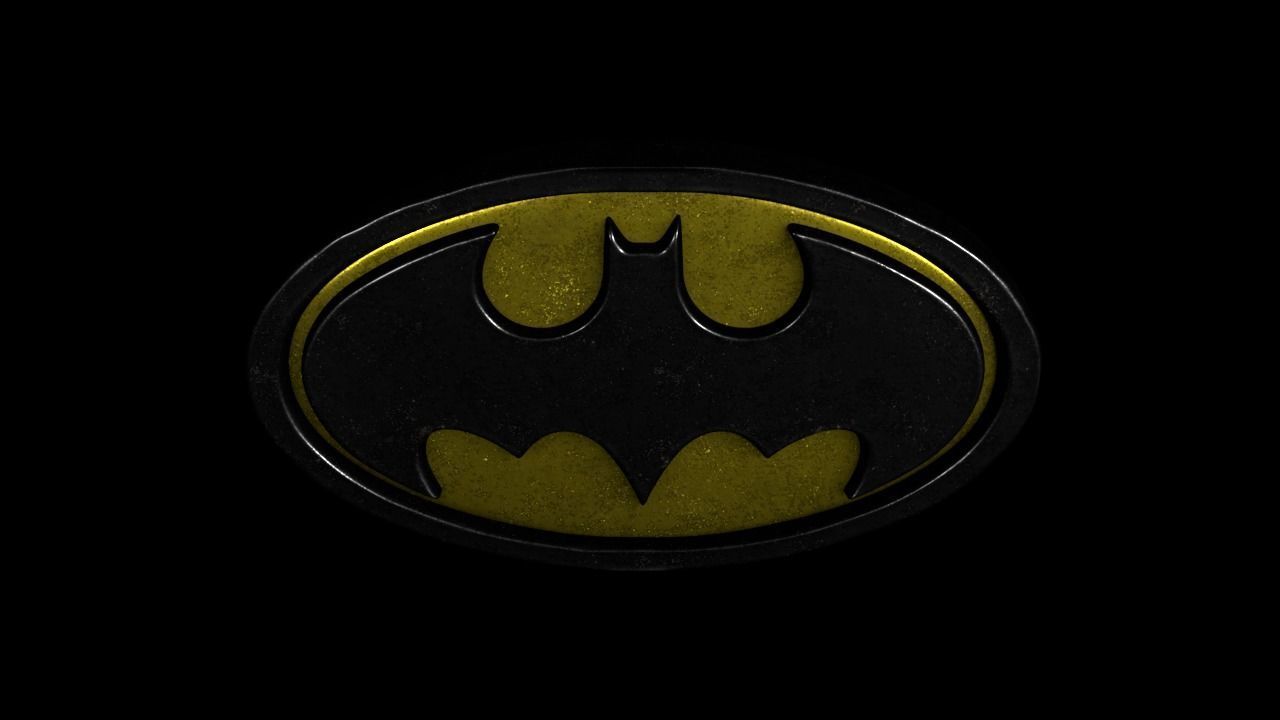Batman Logo  Free low-poly 3D model_3