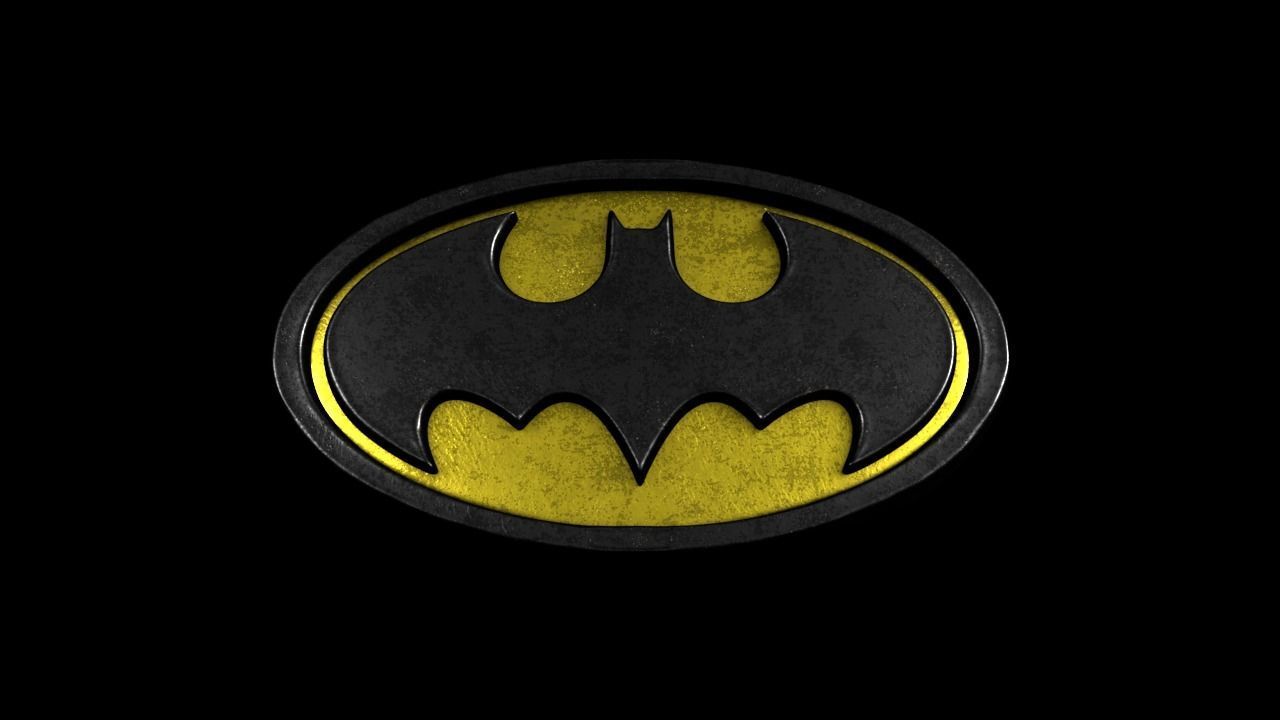 Batman Logo  Free low-poly 3D model_1