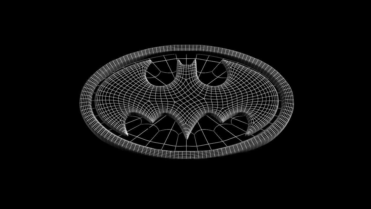 Batman Logo  Free low-poly 3D model_6