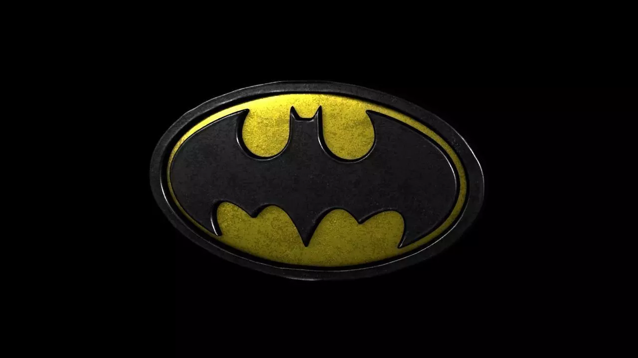 Batman Logo  Free low-poly 3D model_0