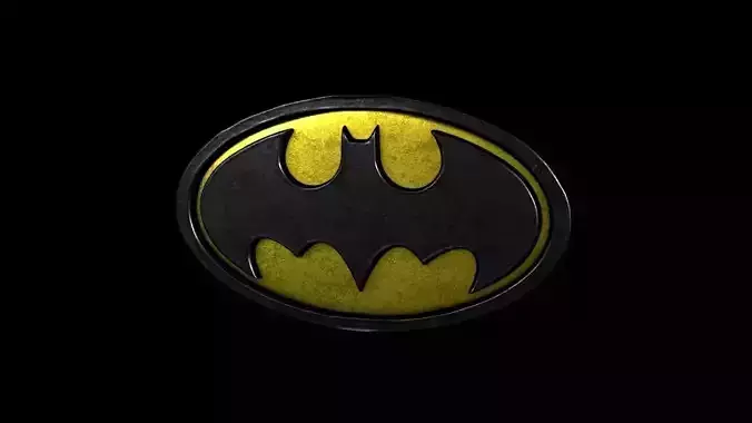 Batman Logo  Free low-poly 3D model