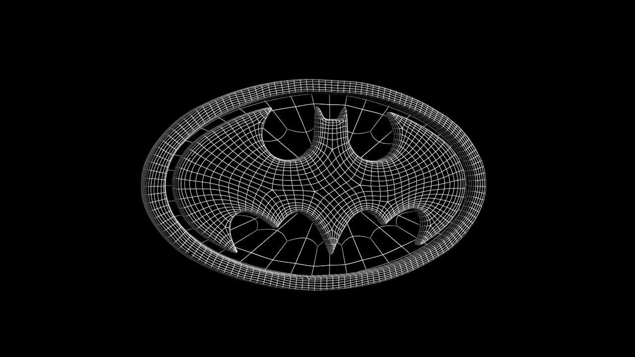 Batman Logo  Free low-poly 3D model_7