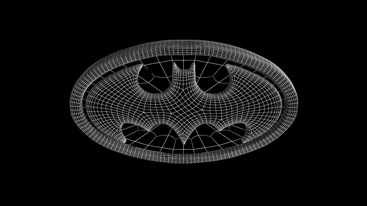 Batman Logo  Free low-poly 3D model_8