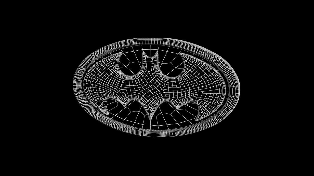 Batman Logo  Free low-poly 3D model_5