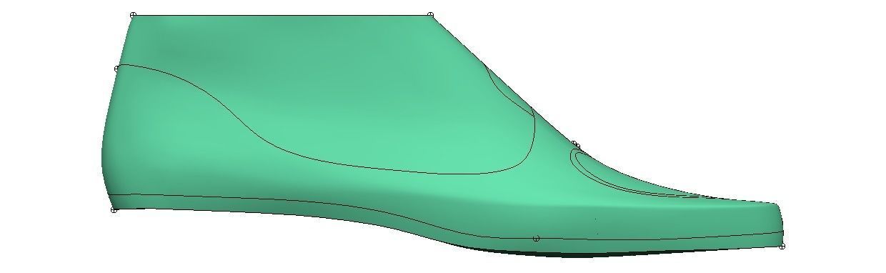 woman shoe last 3D print model_1