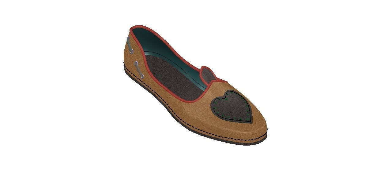 woman shoe last 3D print model_2