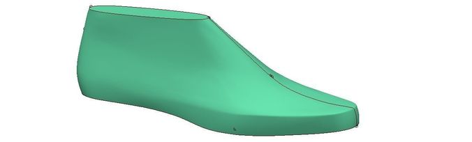 woman shoe last 3D print model