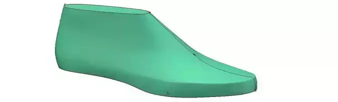 woman shoe last 3D print model