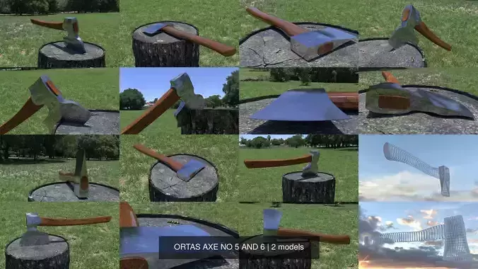 ORTAS AXE NO 5 AND 6 3D Model Collection