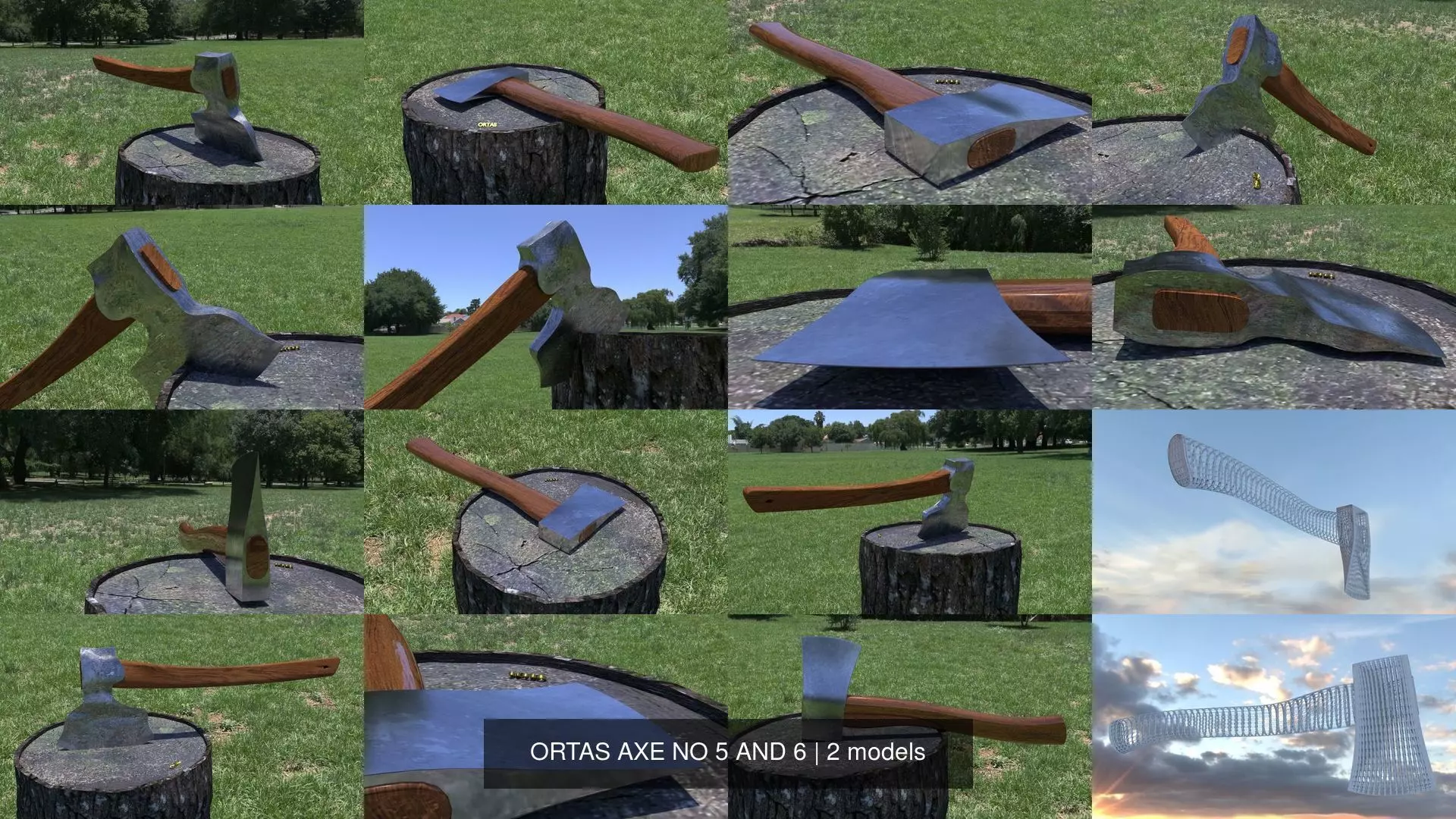 ORTAS AXE NO 5 AND 6 3D Model Collection_0