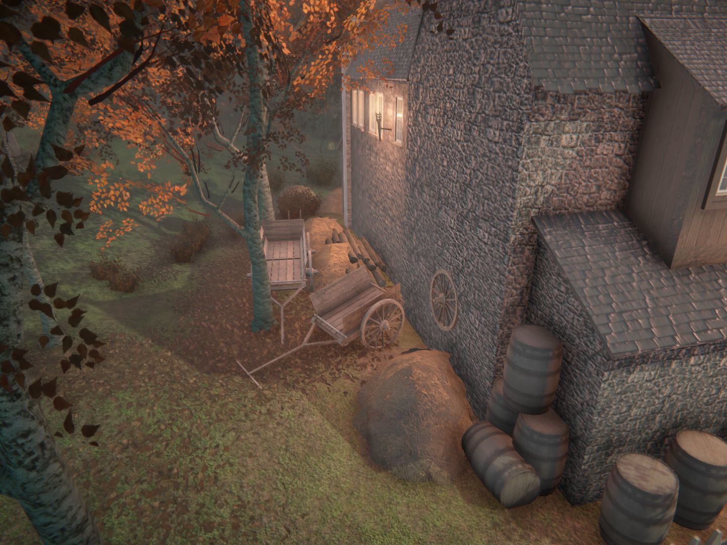 Forest House Low-poly 3D model_10