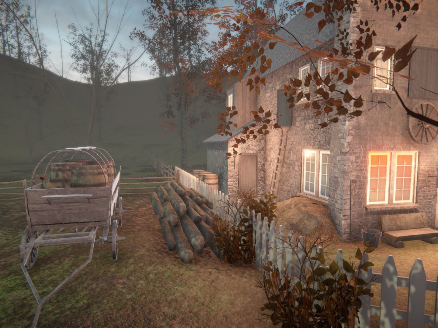 Forest House Low-poly 3D model_7