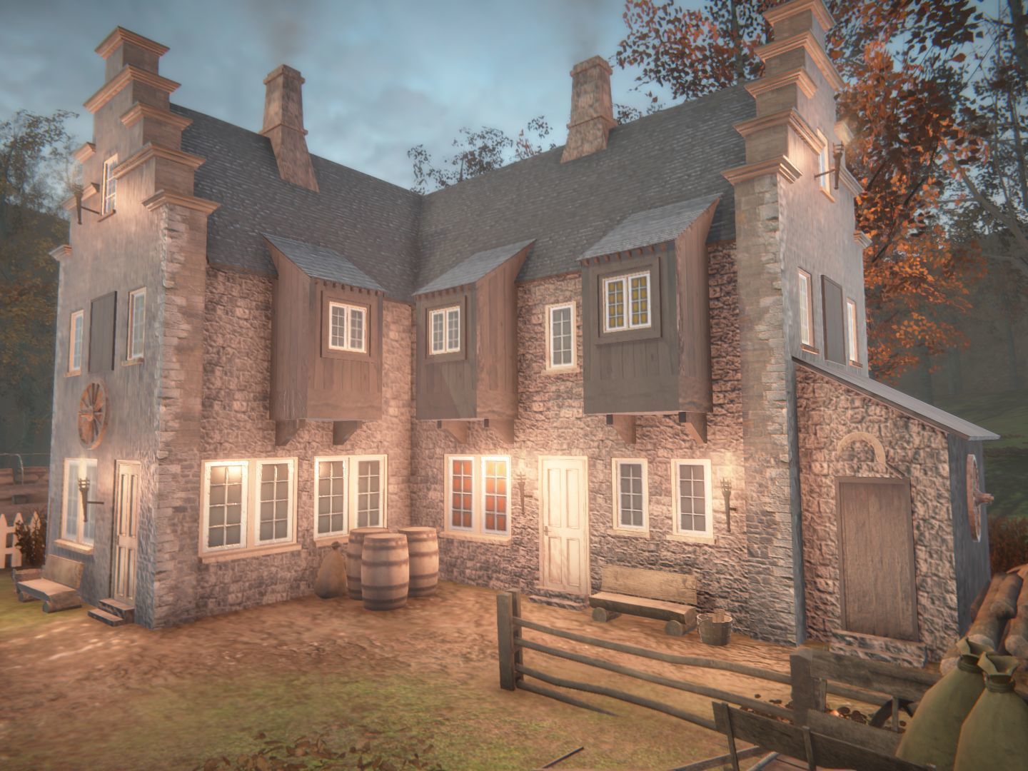 Forest House Low-poly 3D model_4