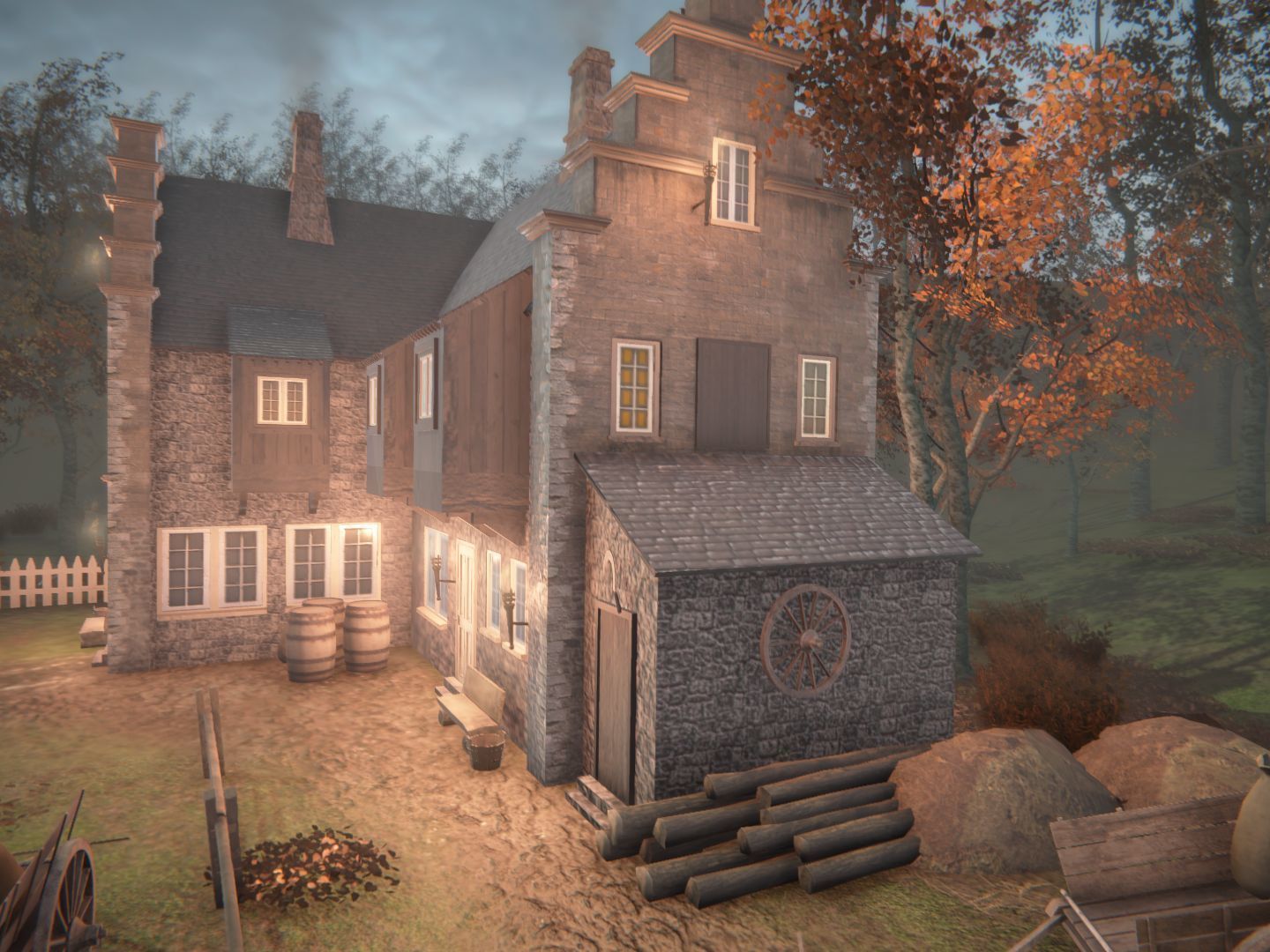 Forest House Low-poly 3D model_12