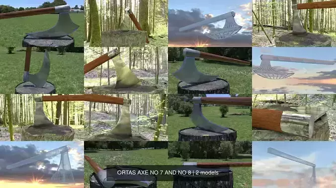 ORTAS AXE NO 7 AND NO 8 3D Model Collection