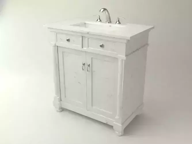 Sink Bathroom Furniture Low-poly 3D model