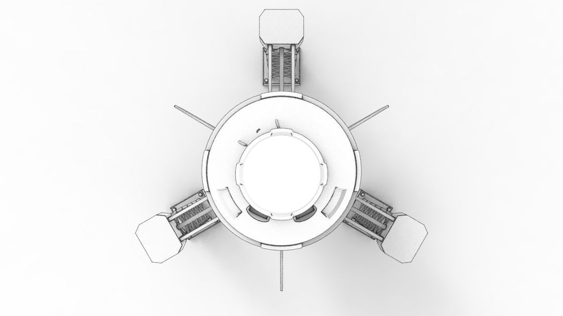 KSP Kerbal 2 Spaceship 3D print model_4