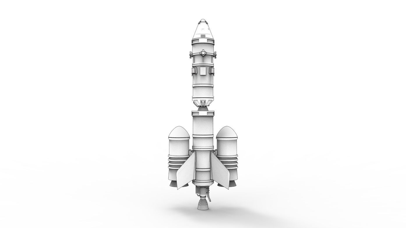KSP Kerbal 1 Spaceship 3D print model_3