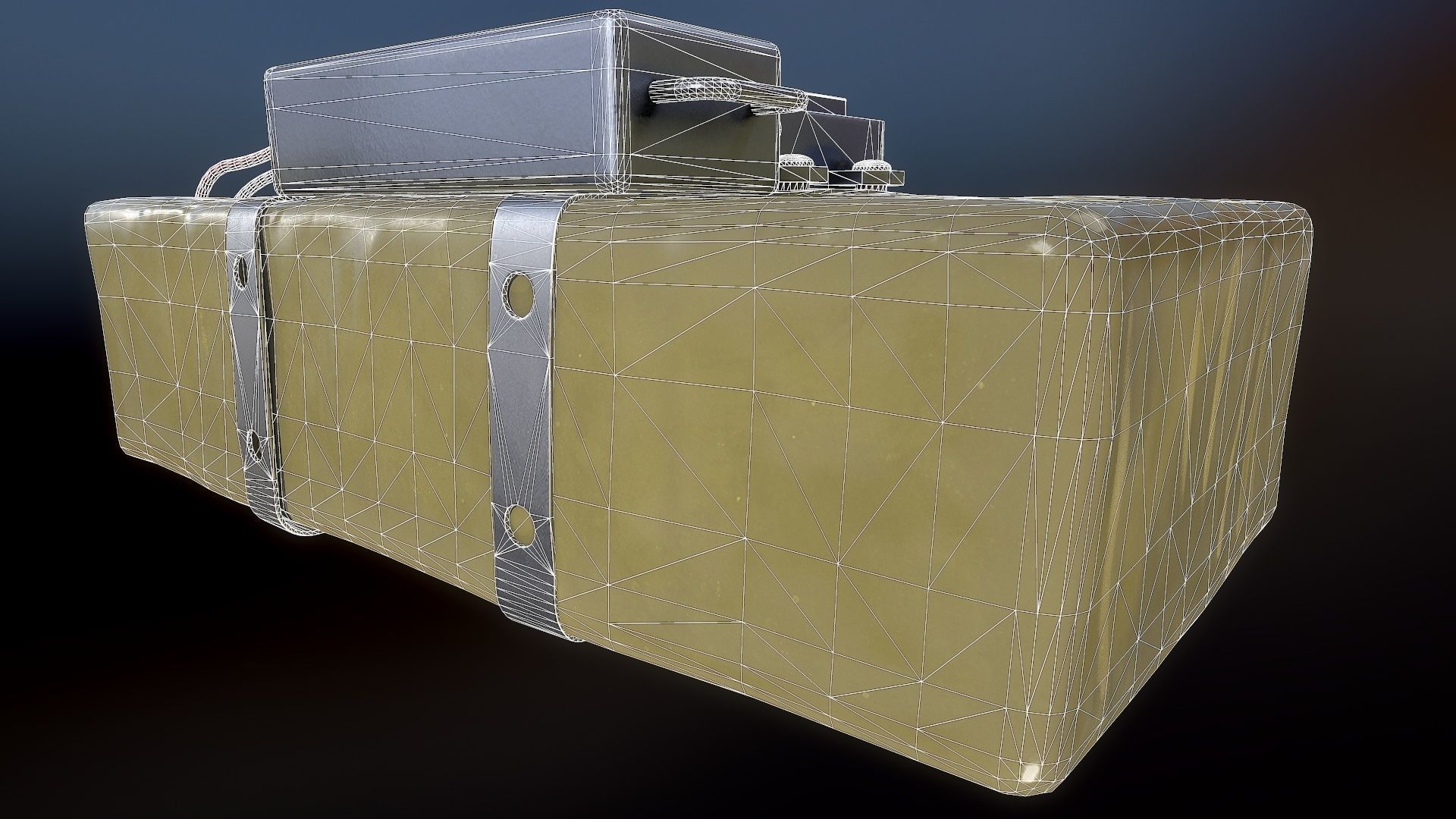 Plastique C4 Bomb Low-poly 3D model_9