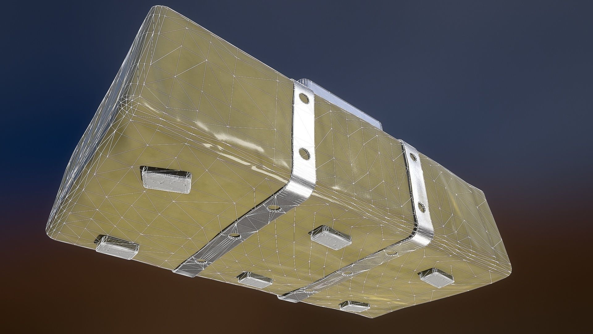 Plastique C4 Bomb Low-poly 3D model_8