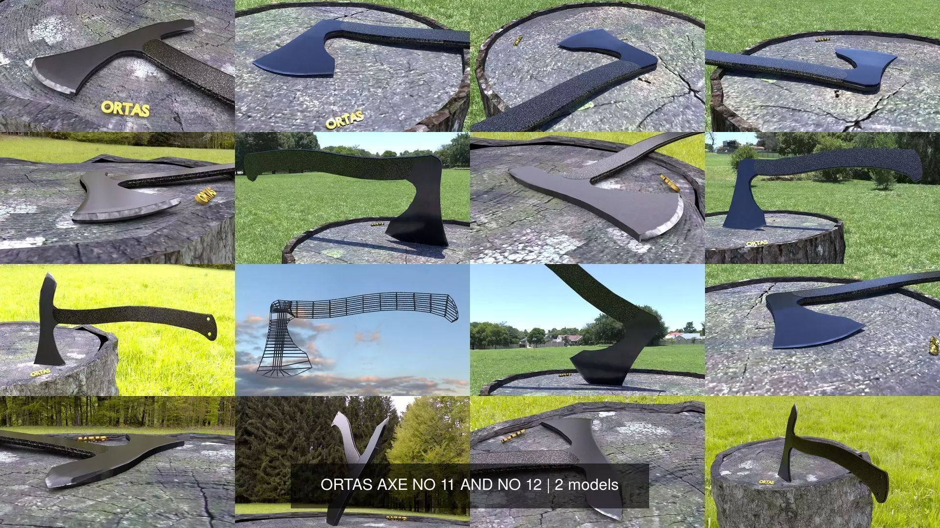 ORTAS AXE NO 11 AND NO 12 3D Model Collection_0