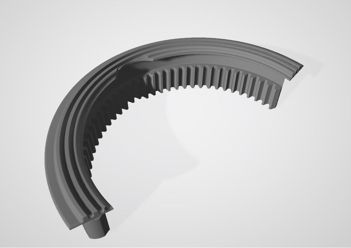 Gear and crescent trapeze wipers Mercedes W140 W202 W210 3D print model_5