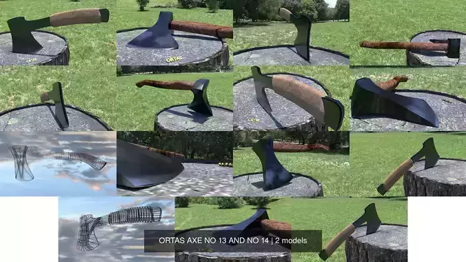 ORTAS AXE NO 13 AND NO 14 3D Model Collection