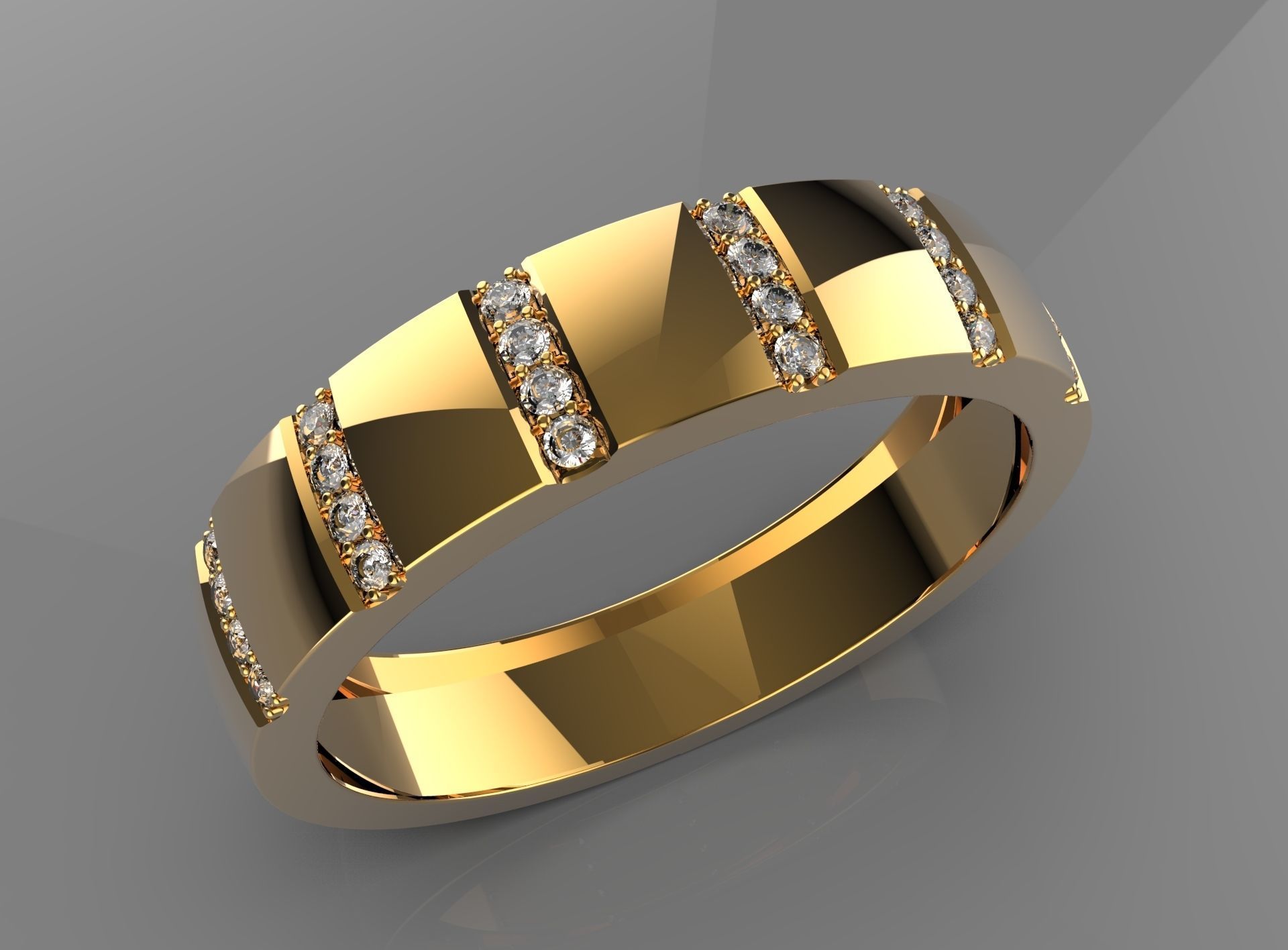 ring for men 3D print model_2
