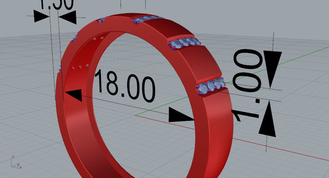 ring for men 3D print model_4