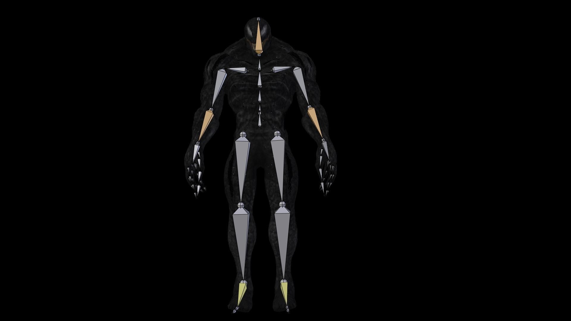 Riot Venom 2018 inspired model Rigged and Animated Low-poly 3D model_9