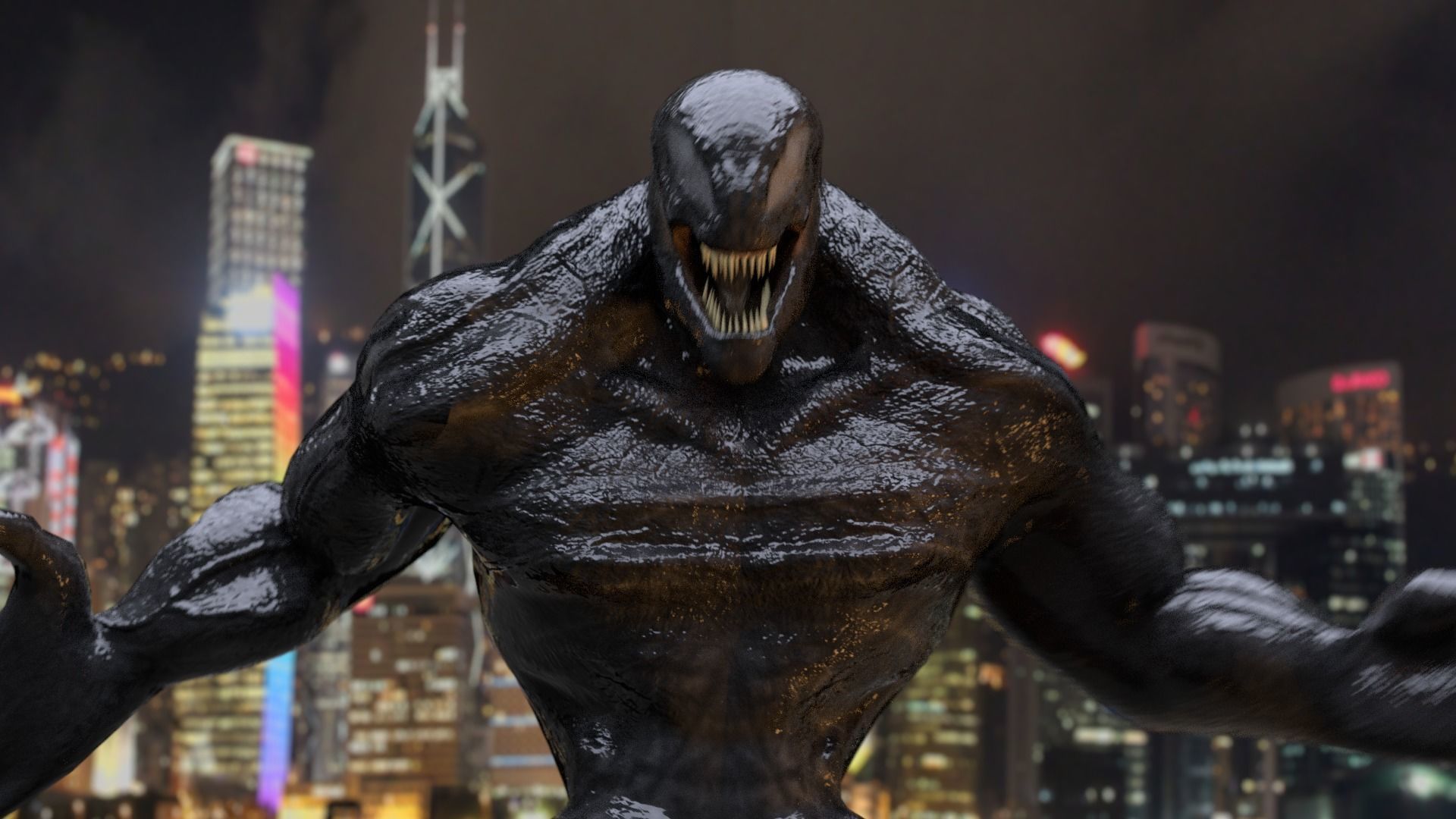 Riot Venom 2018 inspired model Rigged and Animated Low-poly 3D model_2