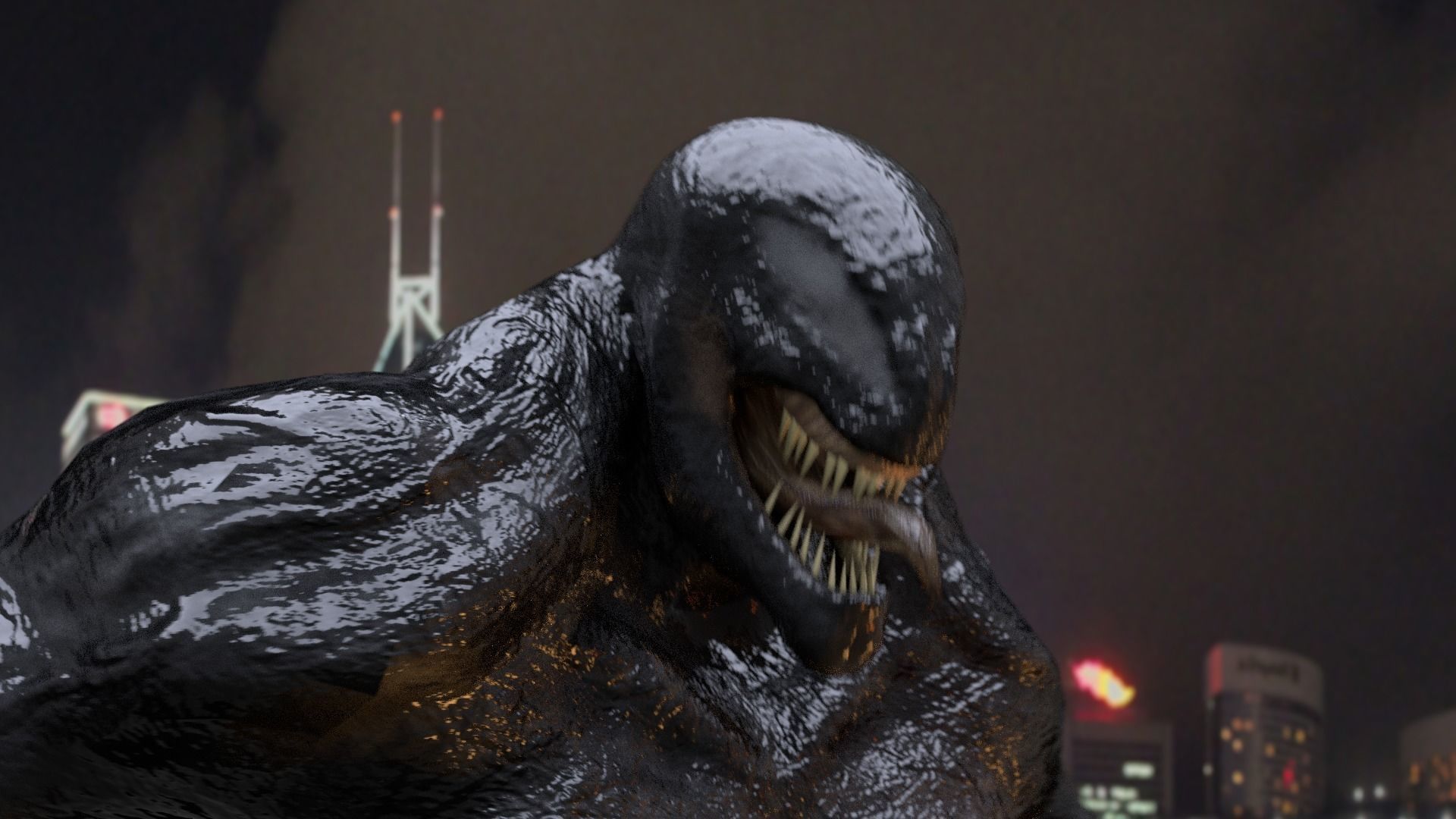 Riot Venom 2018 inspired model Rigged and Animated Low-poly 3D model_4