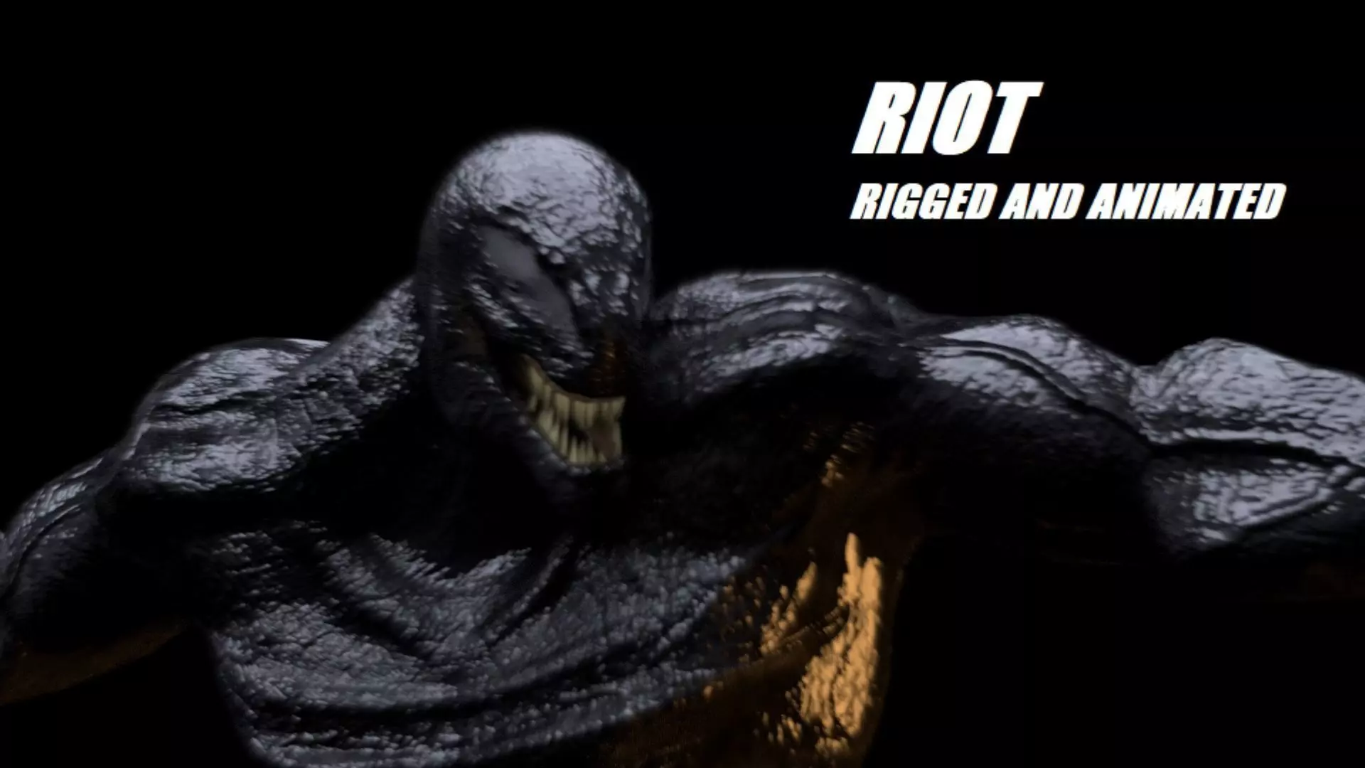 Riot Venom 2018 inspired model Rigged and Animated Low-poly 3D model_0
