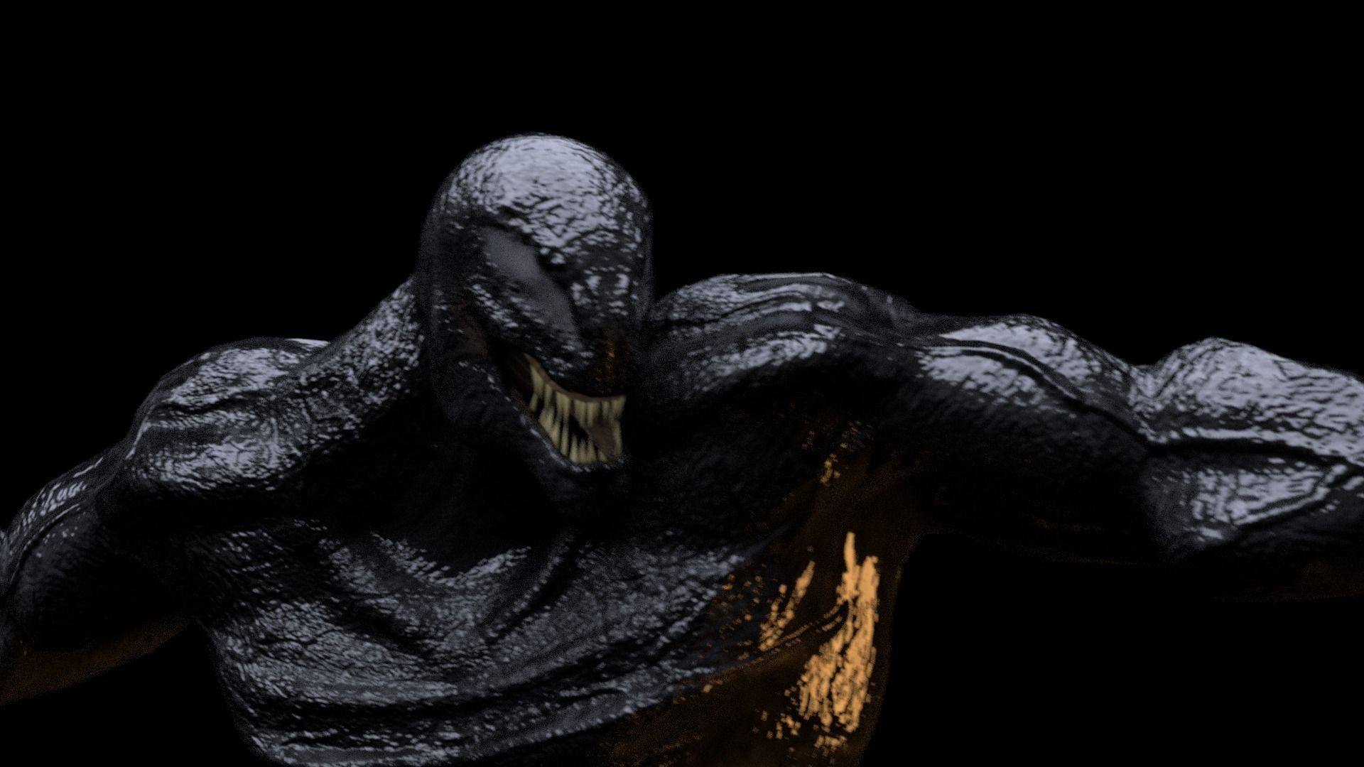 Riot Venom 2018 inspired model Rigged and Animated Low-poly 3D model_5