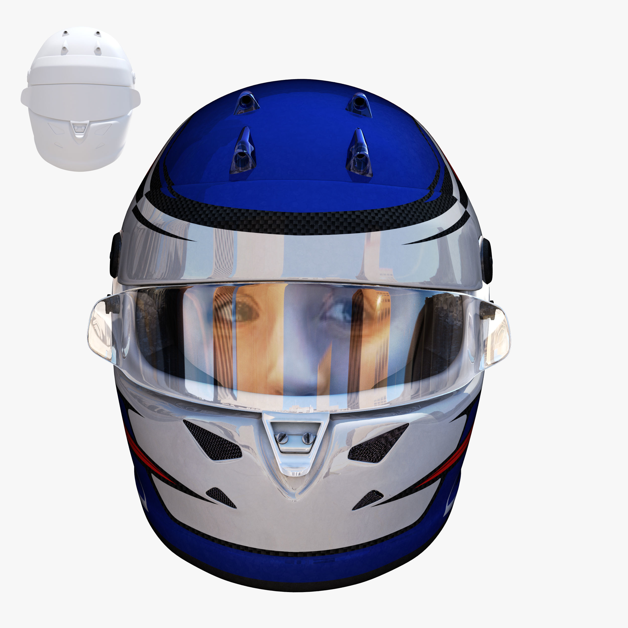 Calderon helmet 2018 Low-poly 3D model_2